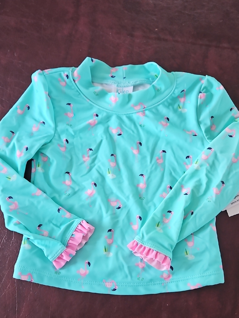 Kiko & Max Toddler Girl Aqua Swim Shirt Sz 2T NWT